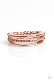 Paparazzi "Center Court" Copper Ring Paparazzi Jewelry