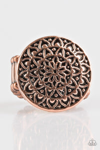 Paparazzi "Petal Mantra" Copper Antiqued Round Floral Design Ring Paparazzi Jewelry