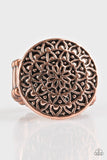 Paparazzi "Petal Mantra" Copper Antiqued Round Floral Design Ring Paparazzi Jewelry