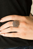 Paparazzi "Petal Mantra" Copper Antiqued Round Floral Design Ring Paparazzi Jewelry