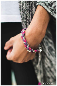 Paparazzi "Leather the Storm ‚Äì Purple " bracelet Paparazzi Jewelry