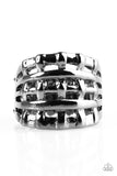 Paparazzi "Go To GRATE Lengths" Black Ring Paparazzi Jewelry