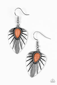 Paparazzi "Wild Palms" Orange Earrings Paparazzi Jewelry