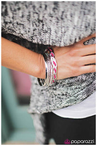 Paparazzi "Never Missed A Beat" Pink Bracelet Paparazzi Jewelry