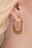Paparazzi "Gypsy Grandeur" Gold Earrings Paparazzi Jewelry