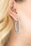 Paparazzi "Debonair Dazzle" White Earrings Paparazzi Jewelry