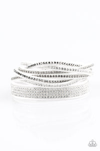 Paparazzi "Taking Care Of Business" White Wrap Bracelet Paparazzi Jewelry