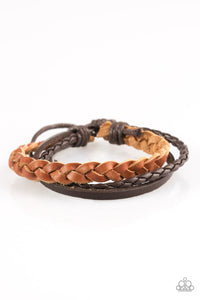 Paparazzi "Desert Drive" Brown Urban Bracelet Unisex Paparazzi Jewelry