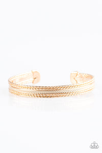 Paparazzi "High Fashion" Gold Hammered Design Cuff Bracelet Paparazzi Jewelry