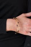 Paparazzi "Bright Here, Bright Now" Gold Bracelet Paparazzi Jewelry