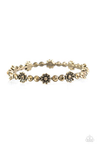 Paparazzi "Daffodil Diva" Brass Bracelet Paparazzi Jewelry