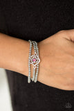 Paparazzi "Perennial Princess" Pink Bracelet Paparazzi Jewelry