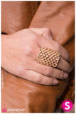 Paparazzi "Grate Expectations - Gold" ring Paparazzi Jewelry