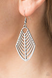 Paparazzi "Right On TRACKER" Silver Earrings Paparazzi Jewelry