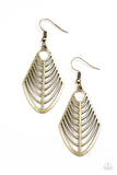 Paparazzi "Right On TRACKER" Brass Earrings Paparazzi Jewelry