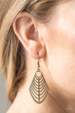 Paparazzi "Right On TRACKER" Brass Earrings Paparazzi Jewelry