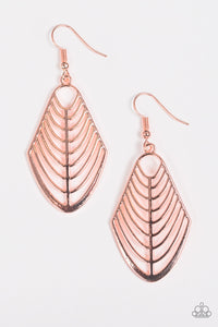 Paparazzi "Right On TRACKER" Rose Gold Earrings Paparazzi Jewelry
