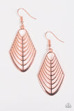Paparazzi "Right On TRACKER" Rose Gold Earrings Paparazzi Jewelry