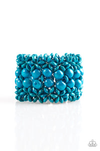 Paparazzi "Tropical Bliss" Blue Bracelet Paparazzi Jewelry