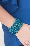 Paparazzi "Tropical Bliss" Blue Bracelet Paparazzi Jewelry