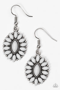 Paparazzi VINTAGE VAULT "Spring Tea Parties" Silver Earrings Paparazzi Jewelry