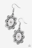 Paparazzi VINTAGE VAULT "Posy Party" Silver Earrings Paparazzi Jewelry