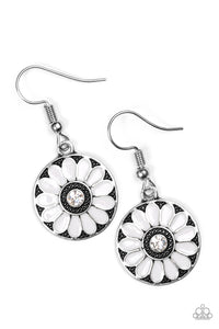 Paparazzi "Lily Luau" Silver Earrings Paparazzi Jewelry