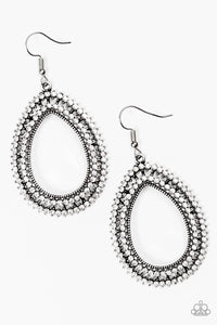 Paparazzi "Award Show Sparkle" White Earrings Paparazzi Jewelry