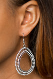 Paparazzi "Award Show Sparkle" White Earrings Paparazzi Jewelry