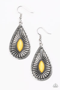 Paparazzi "Wild Wilderness" Yellow Earrings Paparazzi Jewelry