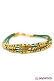 Paparazzi "Rebel Diamonds" Green Bracelet Paparazzi Jewelry