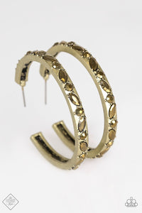 Paparazzi "Million Dollar Mama" FASHION FIX Brass Earrings Paparazzi Jewelry