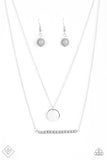 Paparazzi "Keep It Basic" FASHION FIX Sunset Sightings FEBRUARY 2018 Silver Gray Bead Necklace & Earring Set Paparazzi Jewelry