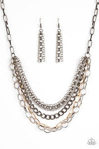Paparazzi "Word On The Street" Multi Necklace & Earring Set Paparazzi Jewelry
