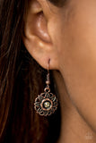 Paparazzi "Perennial Party" Copper Earrings Paparazzi Jewelry
