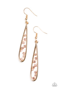 Paparazzi "Here Comes The REIGN" Gold Earrings Paparazzi Jewelry