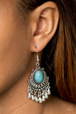 Paparazzi "Onward and Westward" Blue Earrings Paparazzi Jewelry