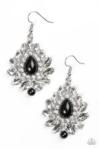 Paparazzi VINTAGE VAULT "Trophy Trove" Black Earrings Paparazzi Jewelry