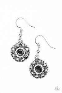 Paparazzi "Perennial Party" Black Earrings Paparazzi Jewelry