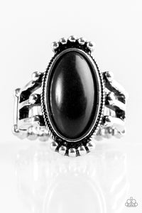 Paparazzi "Stone Arches" Black Ring Paparazzi Jewelry