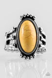 Paparazzi "Stone Arches" Yellow Ring Paparazzi Jewelry