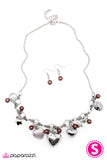 Paparazzi "When You Wish Upon A Star" Brown Necklace & Earring Set Paparazzi Jewelry