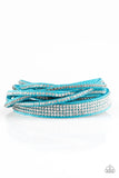 Paparazzi "Taking Care Of Business" Blue Wrap Bracelet Paparazzi Jewelry