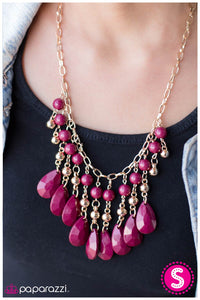 Paparazzi "Drops of Beaujolais" necklace Paparazzi Jewelry