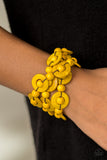 Paparazzi "Cancun Catch" Yellow Bracelet Paparazzi Jewelry