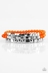 Paparazzi "Take Shape" Orange Bracelet Paparazzi Jewelry