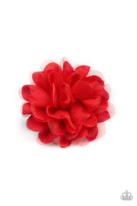 Paparazzi "Awesome Blossom" Red Hair Clip Paparazzi Jewelry