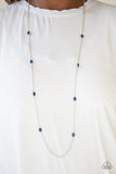 Paparazzi "In Season" Blue Necklace & Earring Set Paparazzi Jewelry