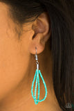 Paparazzi "Wrap Battle" Blue 272XX Necklace & Earring Set Paparazzi Jewelry