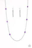 Paparazzi VINTAGE VAULT "In Season" Purple Necklace & Earring Set Paparazzi Jewelry